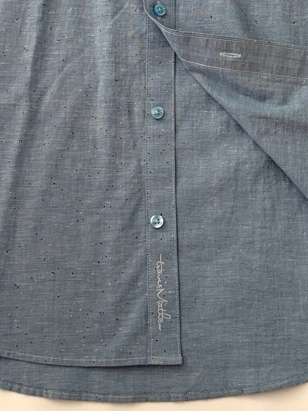 TravisMathew Shirt Eagle Pride Short Sleeve Button Up Woven Shirt New Medium - Picture 14 of 14